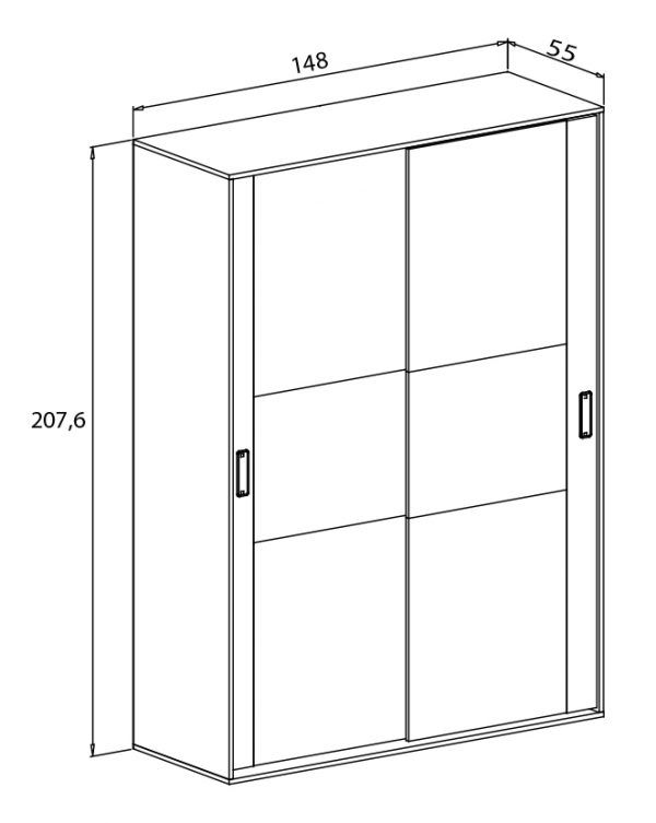 Armario de Puerta Corredera Dona