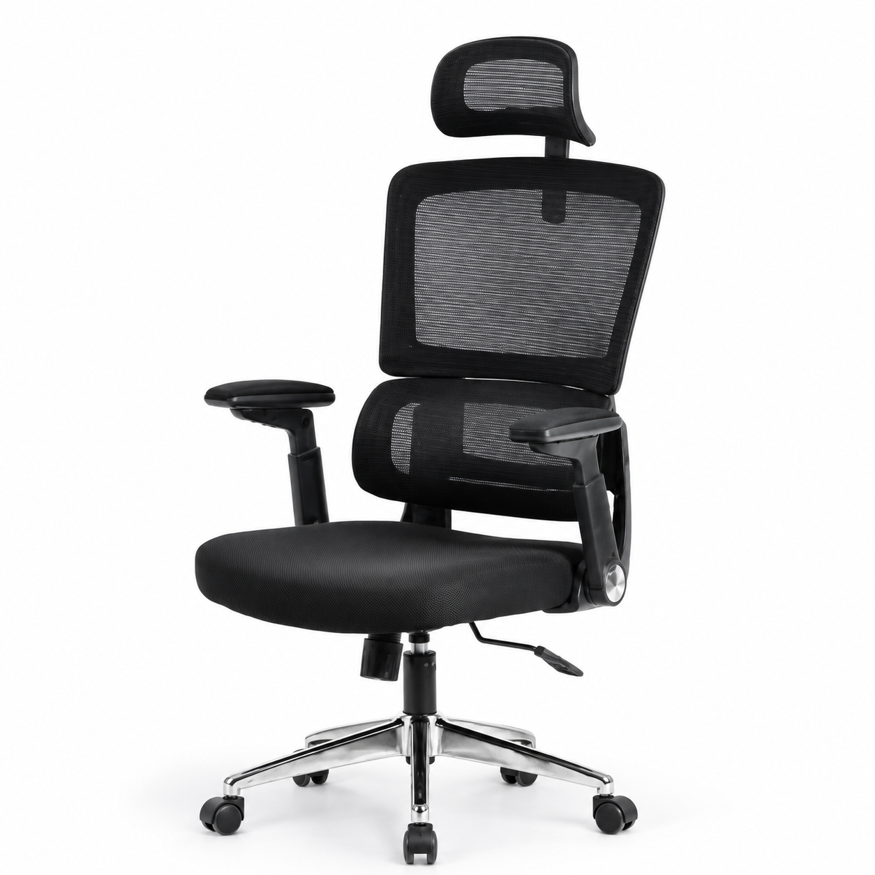 Silla Ergonómica Laila — Malla Transpirable con Reposacabezas y Reposabrazos Ajustables