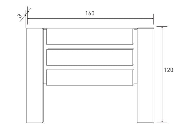 Cabecero de Cama Monika de 160 cm