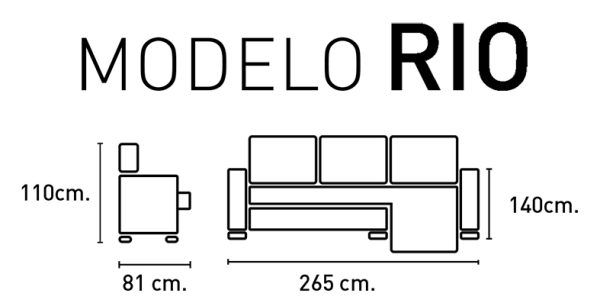 Sofá Río Chaise Longue