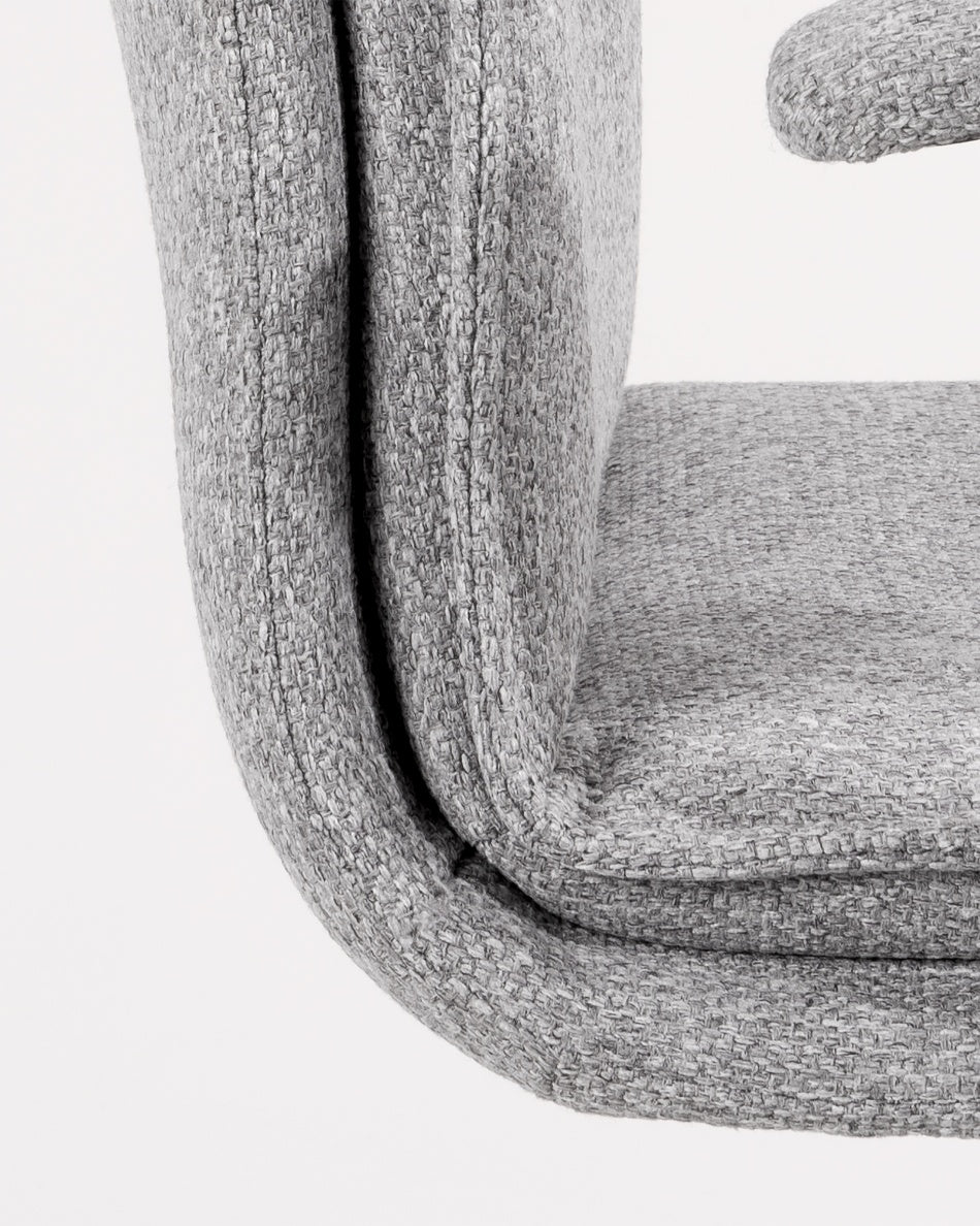 Silla de Despacho Bonn Ergo — Giratoria, Tapizada en Gris o Beige y Regulable en Altura