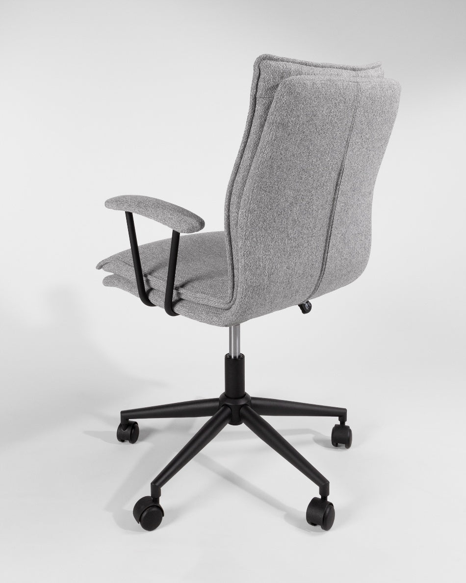 Silla de Despacho Bonn Ergo — Giratoria, Tapizada en Gris o Beige y Regulable en Altura