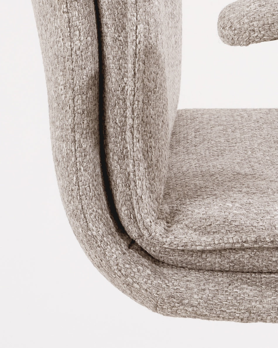 Silla de Despacho Bonn Ergo — Giratoria, Tapizada en Gris o Beige y Regulable en Altura