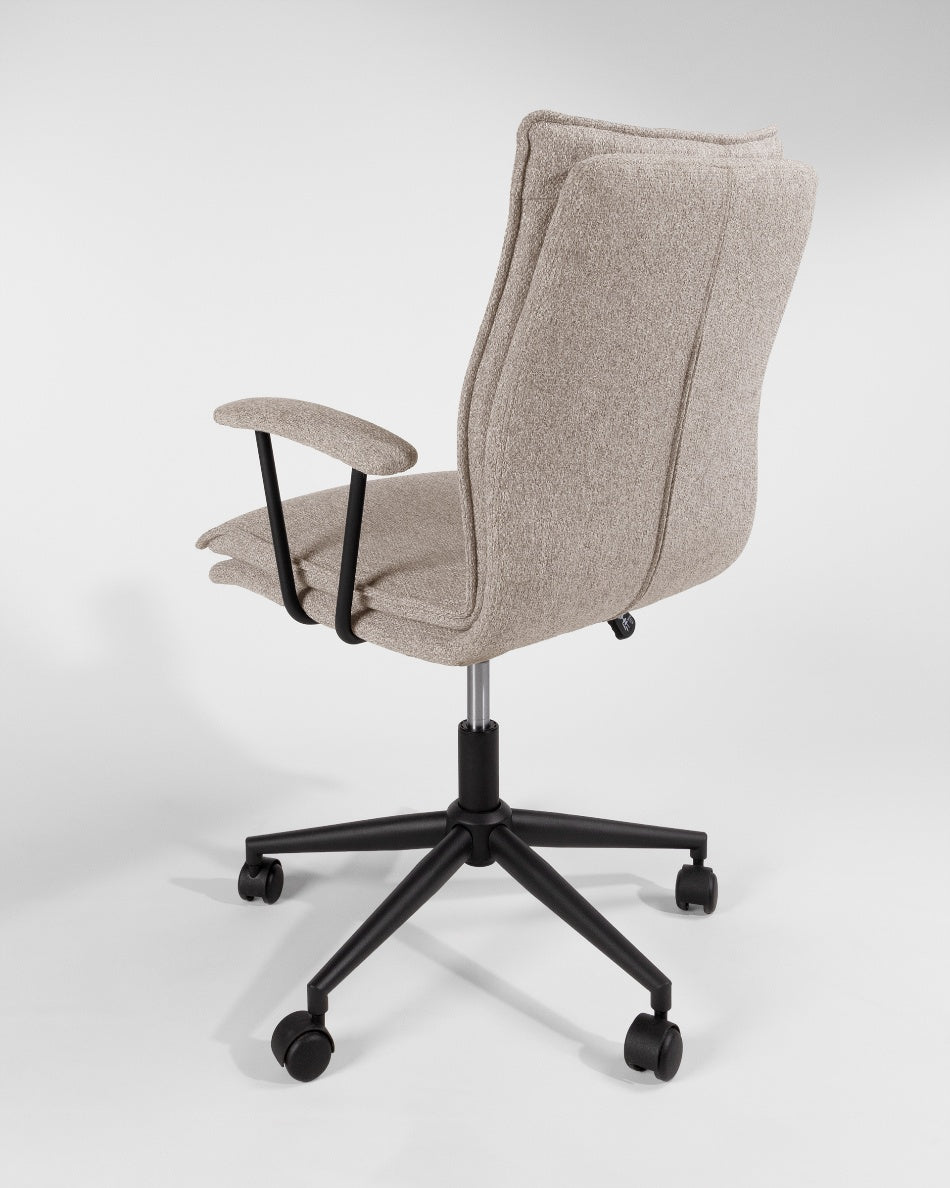 Silla de Despacho Bonn Ergo — Giratoria, Tapizada en Gris o Beige y Regulable en Altura
