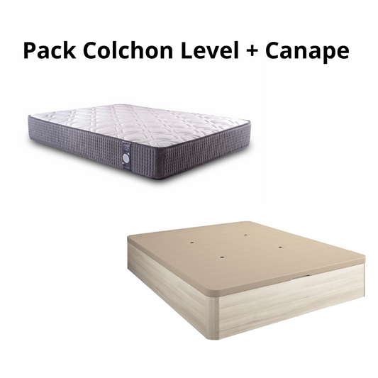 Pack Colchón Level Ensacado + Canapé Abatible