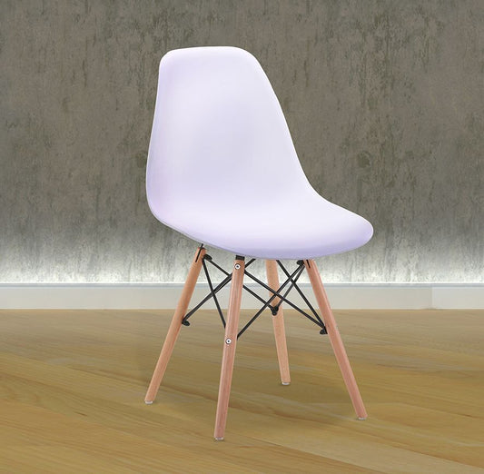 Silla de Comedor Dinamarca — Diseño Nórdico con Patas de Madera, Pack de 4