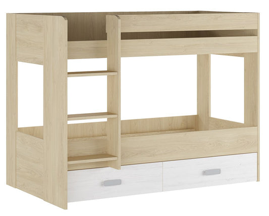 Cama Litera Donald – Diseño funcional con almacenaje inferior