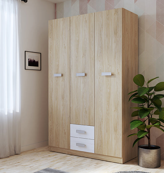 Armario Donald 3 Puertas Abatibles con 2 Cajones