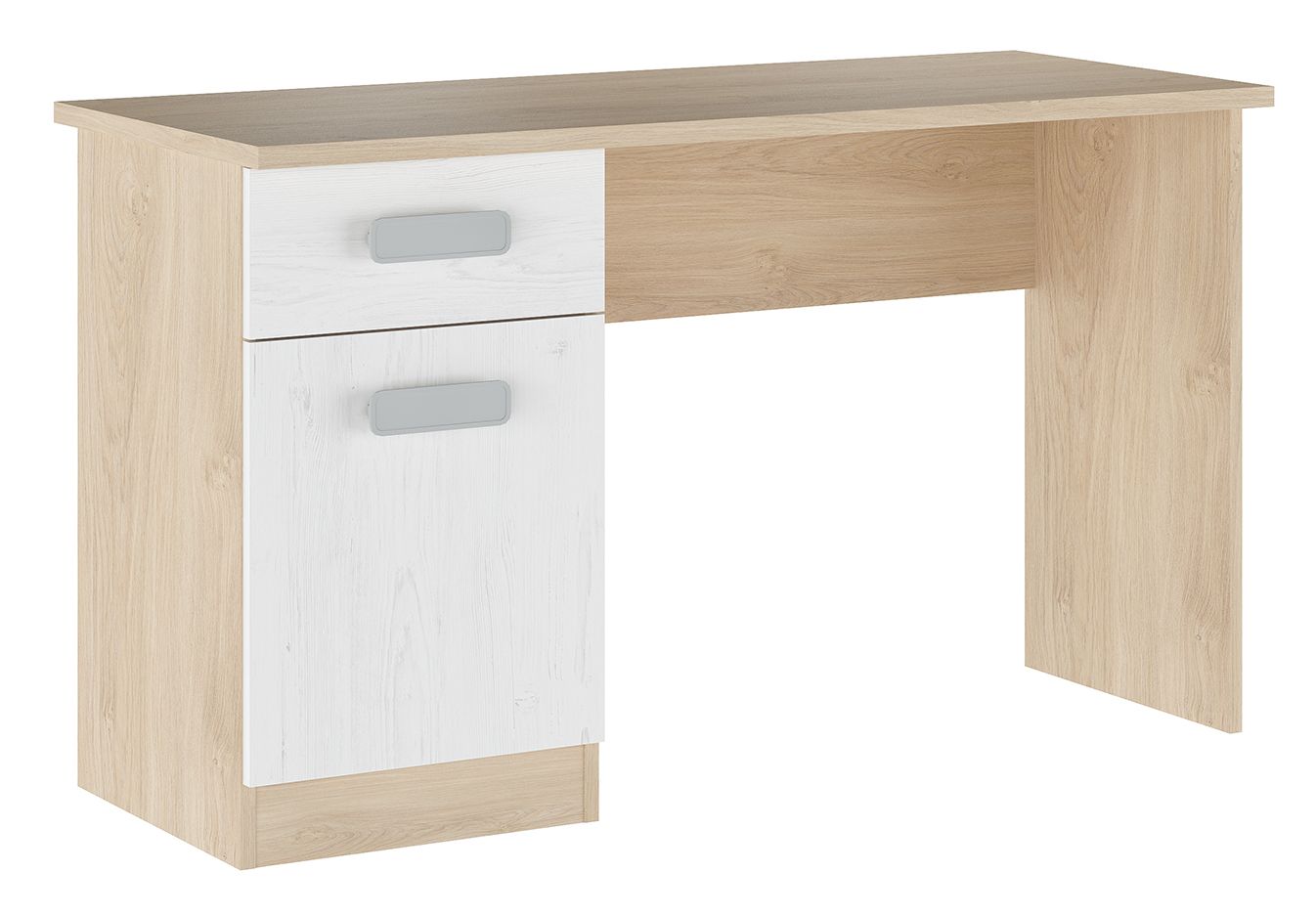 Escritorio Donald con Cajón y Puerta — Mesa de Estudio de 120 cm con Almacenaje