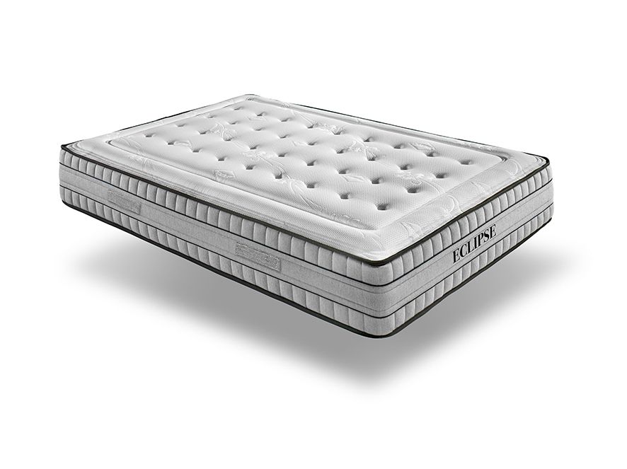 Colchón Eclipse — 680 Muelles Ensacados, Viscoelástica 55 kg/m³ y Tejido 6D Hipertranspirable
