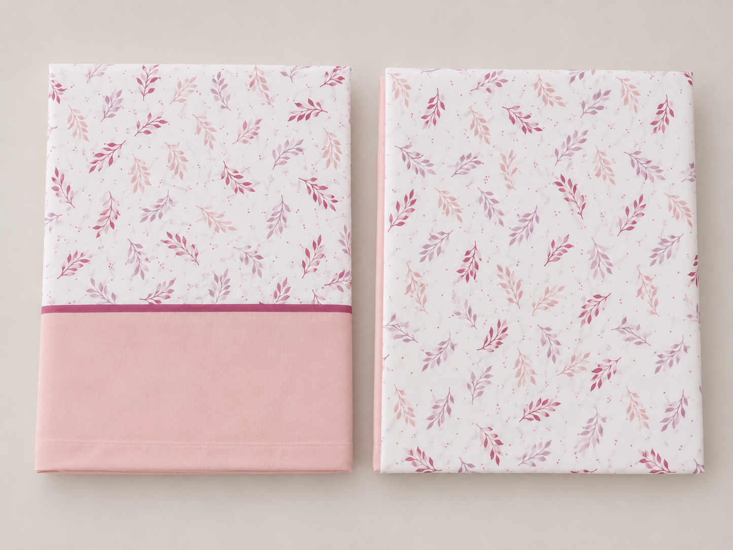 Juego de Sábanas Nilo 100% Poliéster — Delicado Estampado Floral en Azul, Gris y Rosa, 3 Piezas
