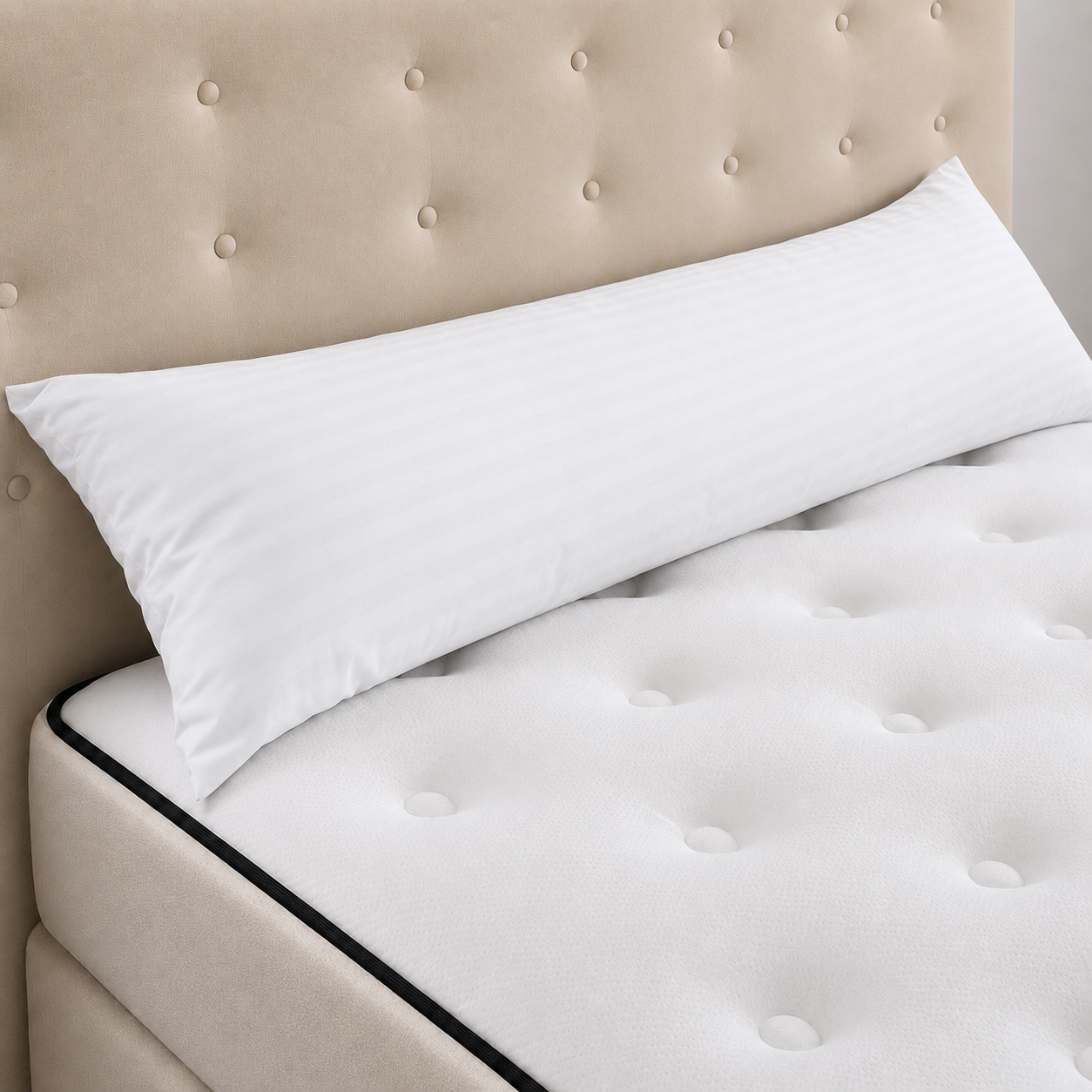 Funda de Almohada 100% Poliéster — Suave, Transpirable y Lavable, en Blanco y Azul