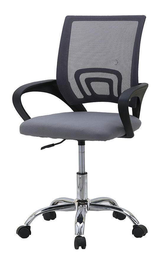 Silla de Escritorio Nova de Malla — Transpirable, con Soporte Lumbar y Base Cromada