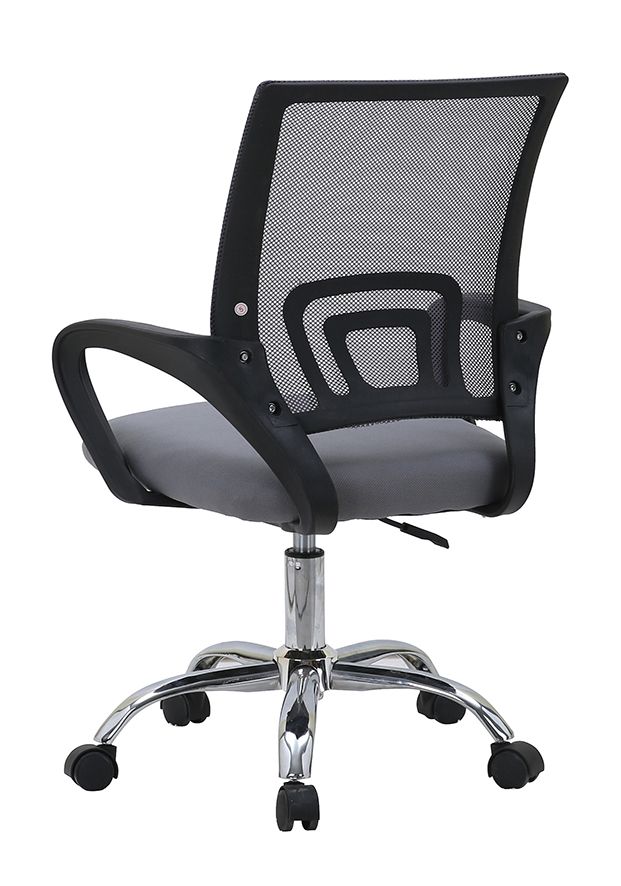 Silla de Escritorio Nova de Malla — Transpirable, con Soporte Lumbar y Base Cromada