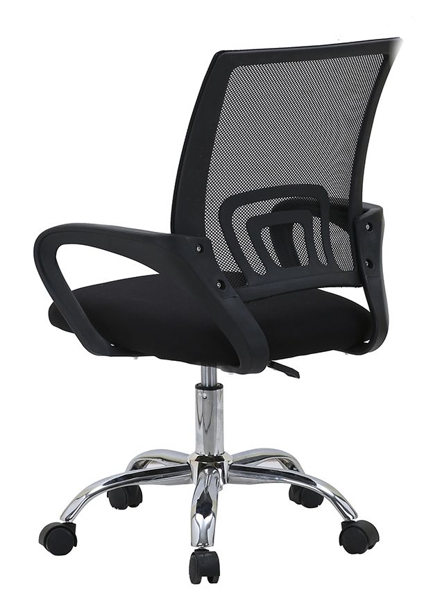 Silla de Escritorio Nova de Malla — Transpirable, con Soporte Lumbar y Base Cromada