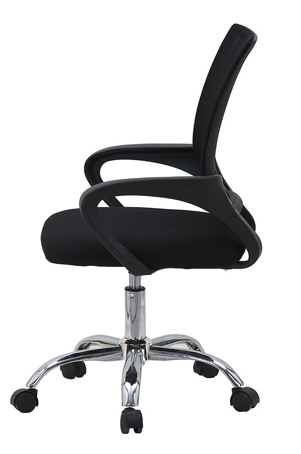 Silla de Escritorio Nova de Malla — Transpirable, con Soporte Lumbar y Base Cromada