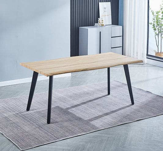 Mesa de Comedor Regatta — Rectangular 180×90 cm para 6-8 Personas, Estilo Industrial