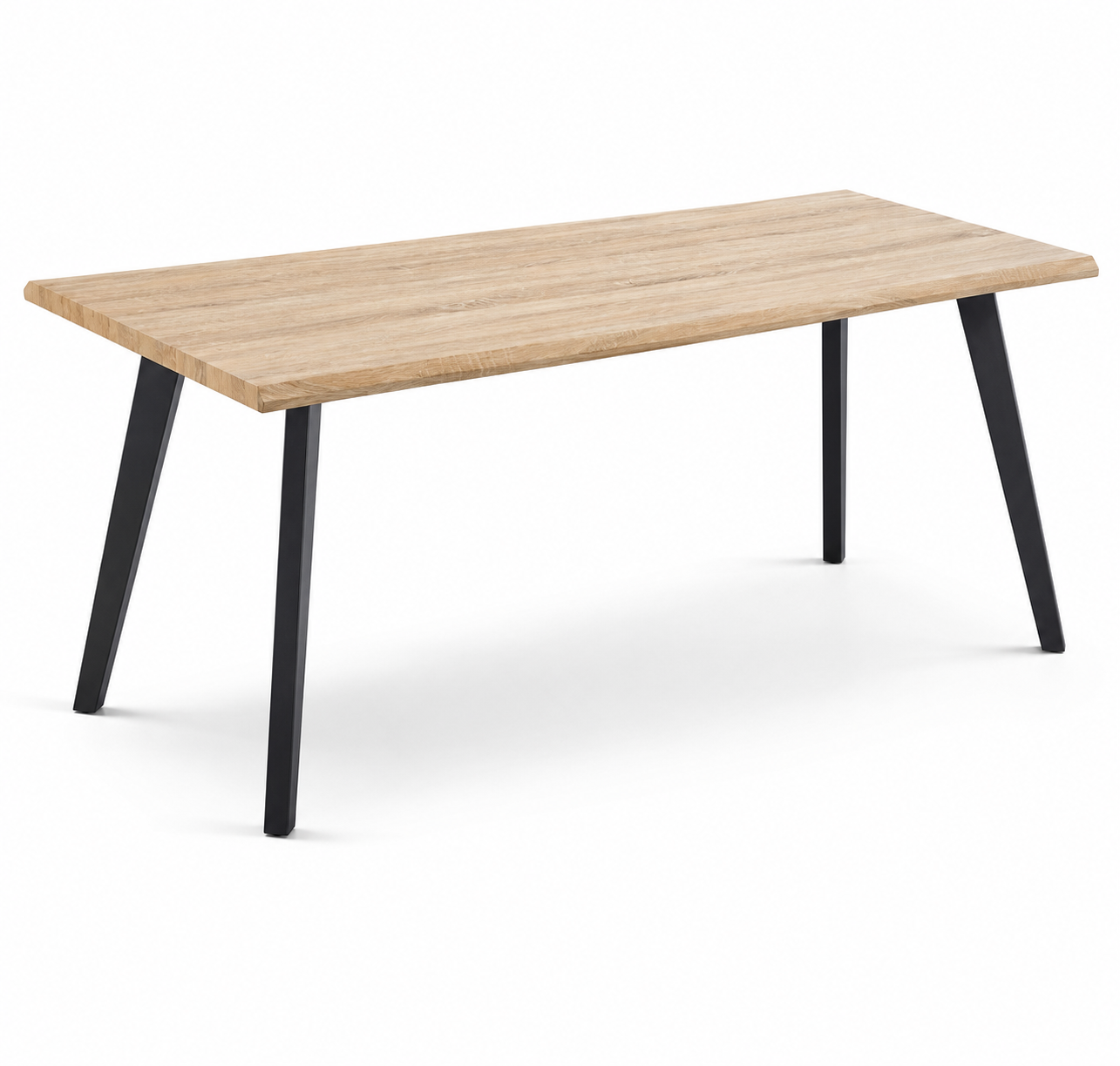 Mesa de Comedor Regatta — Rectangular 180×90 cm para 6-8 Personas, Estilo Industrial