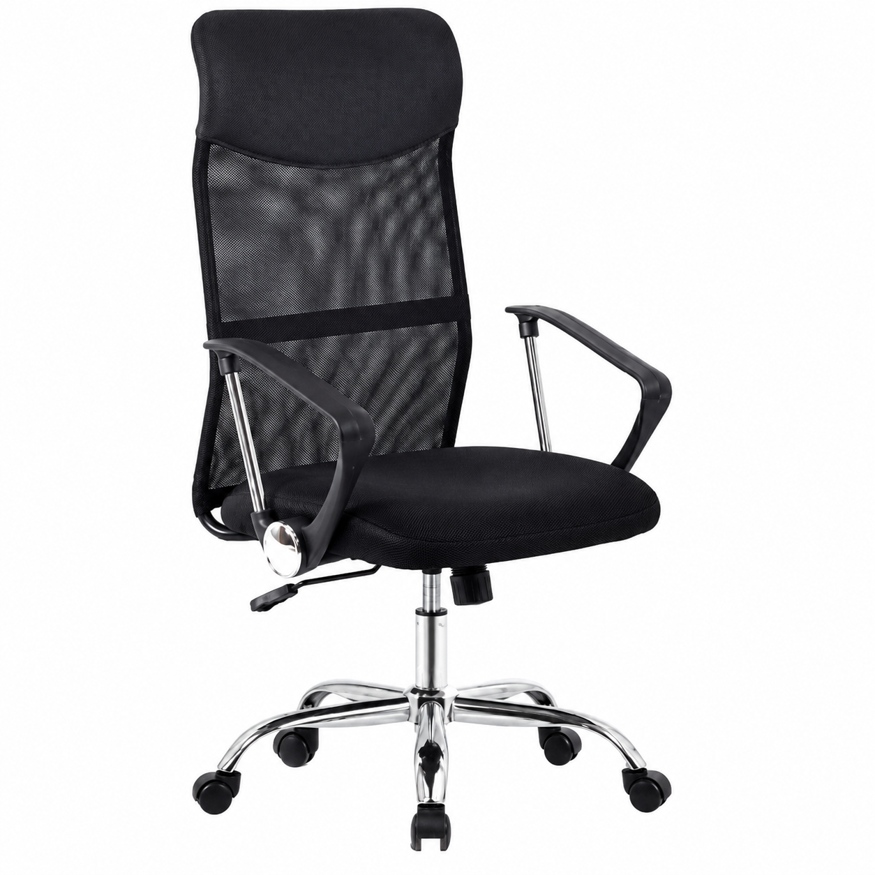 Silla de Oficina Mara — Respaldo Alto de Malla con Cabecero Acolchado