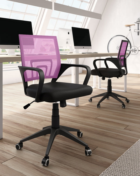 Silla de Escritorio Samara – Negra con Respaldo Gris